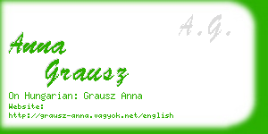 anna grausz business card